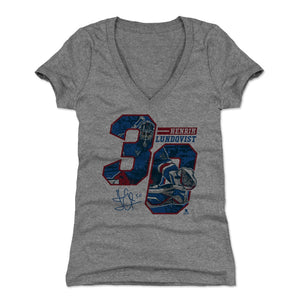 Henrik Lundqvist Women's V-Neck T-Shirt | 500 LEVEL